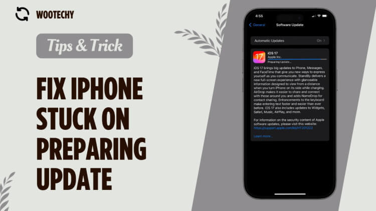 Top 6 Ways to Fix iPhone Stuck on Preparing Update