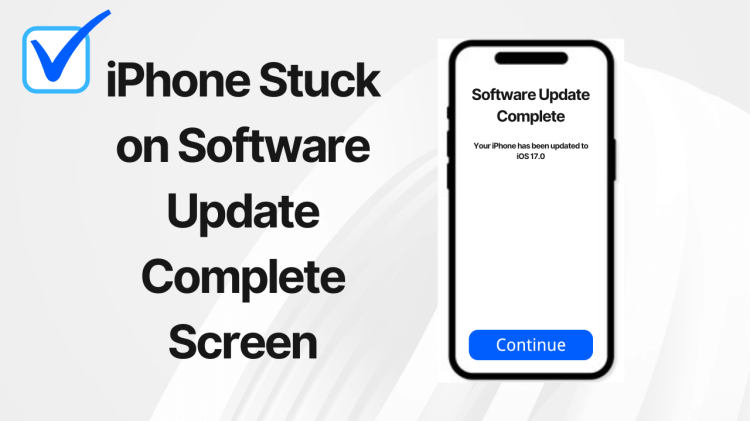 iphone stuck on software update complete screen