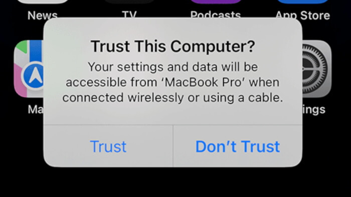 iphone trust this computer
