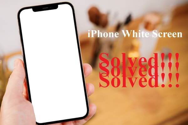 iPhone white screen