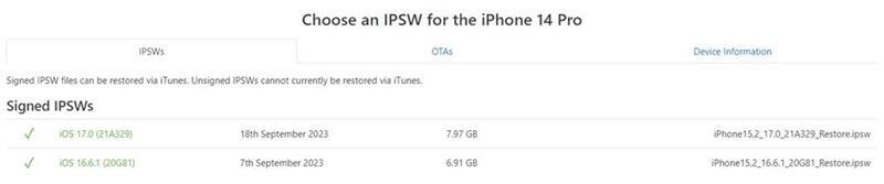 iOS 16.6 的 ipsw