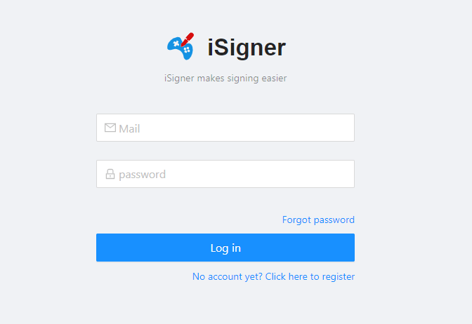 isigner log in