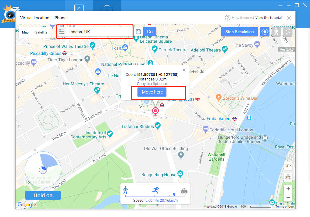 iTools virtual location