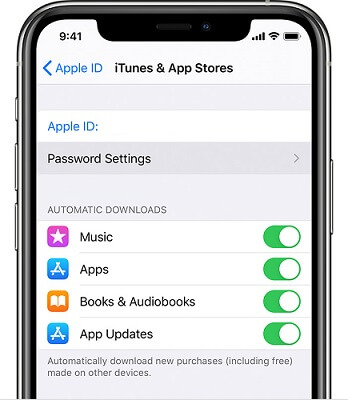 app stores apple id