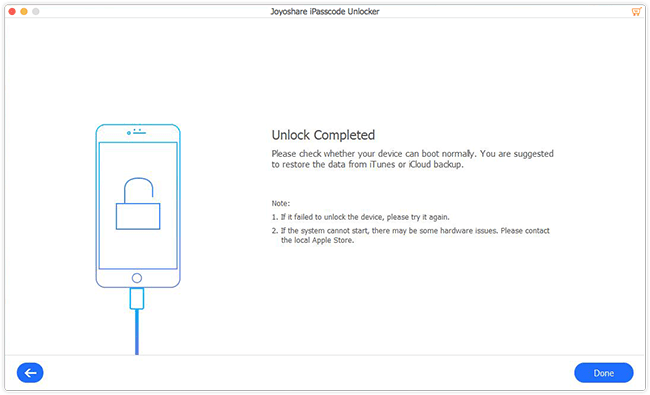 joyoshare ipasscode unlocker