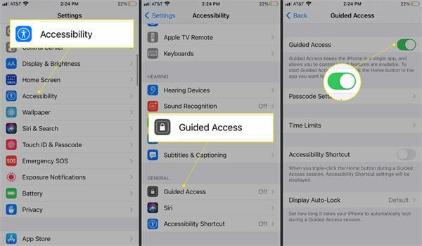 lock apps with guided access 1