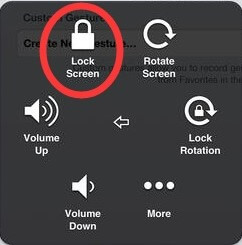 lock screen on iPad