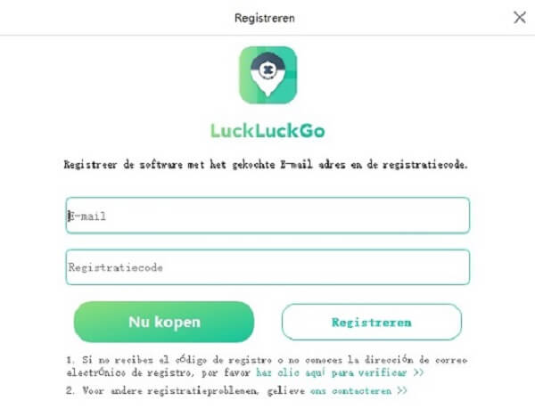 register LuckLuckGo