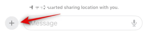 New Messages Location Sharing iCon on iOS 17