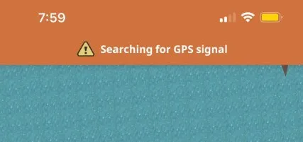 Monster Hunter Now Searching for GPS signal