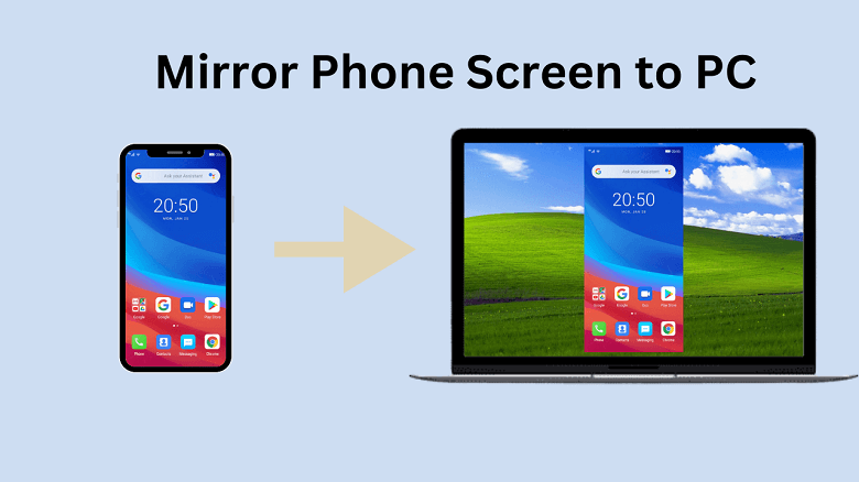 mirror phone to pc