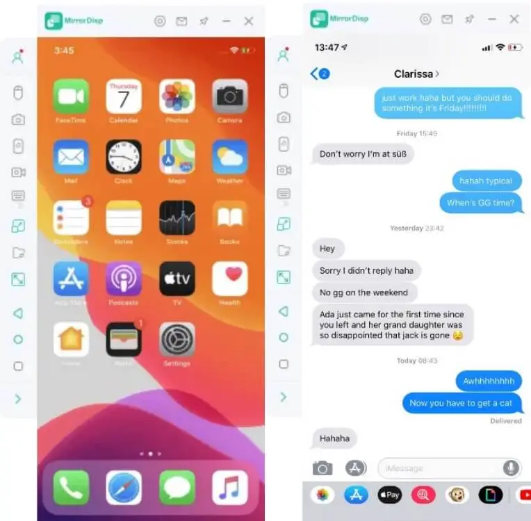 see your iPhone screen on mac