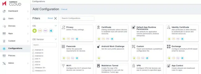 mobileIron for MDM