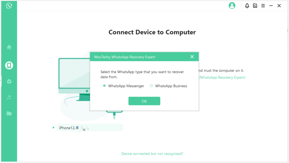 mode1 connect device to pc