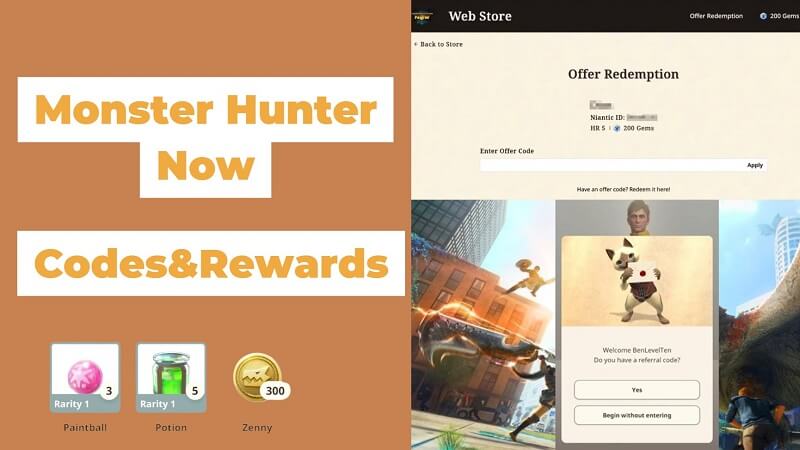 the latest Monster Hunter Now code and rewards