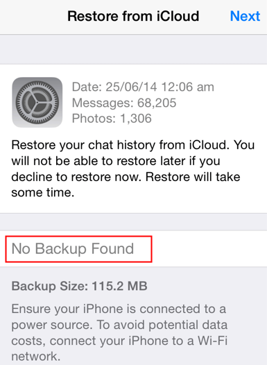 whatsapp not backing up on iphone