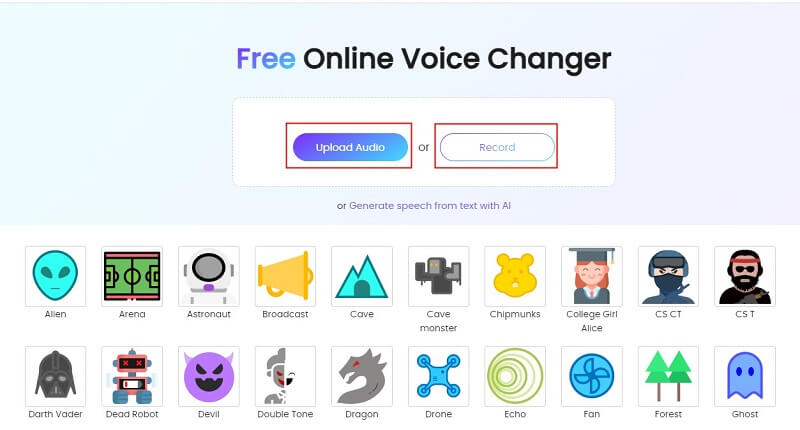 change voice with topmediai