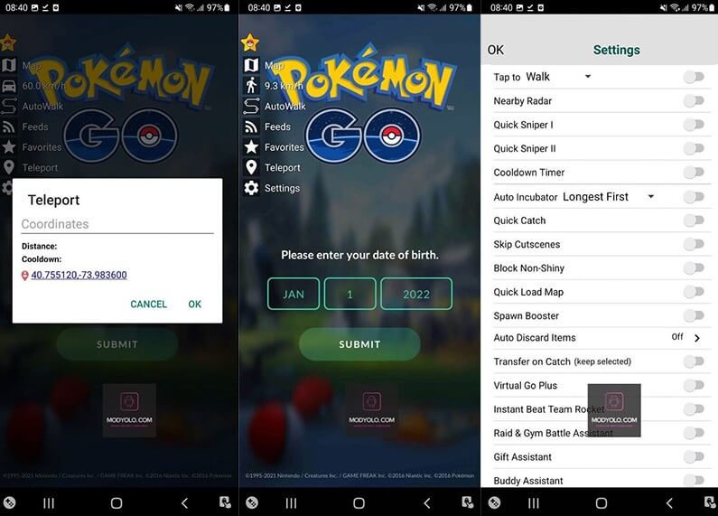 Pokemon Go hack joystick android