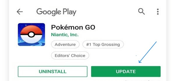 update Pokemon Go app on Android devices