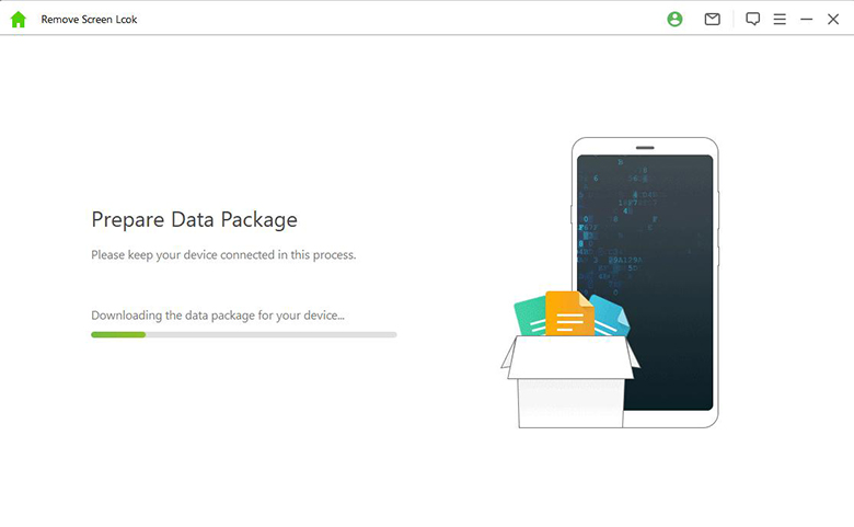 prepare data package remove screen lock