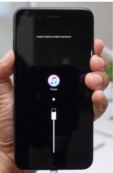 put forgotten passcode iphone into recovery mode