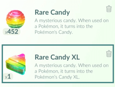 Has the amount of rare candies received from in-person raids been