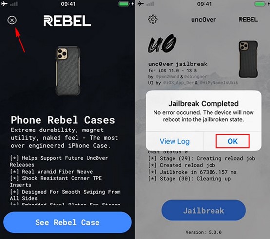 rebel case finish