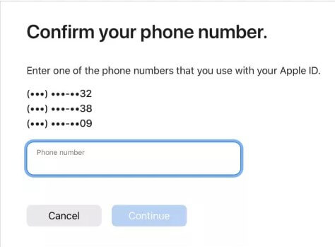 recover apple id password on iforgot 2