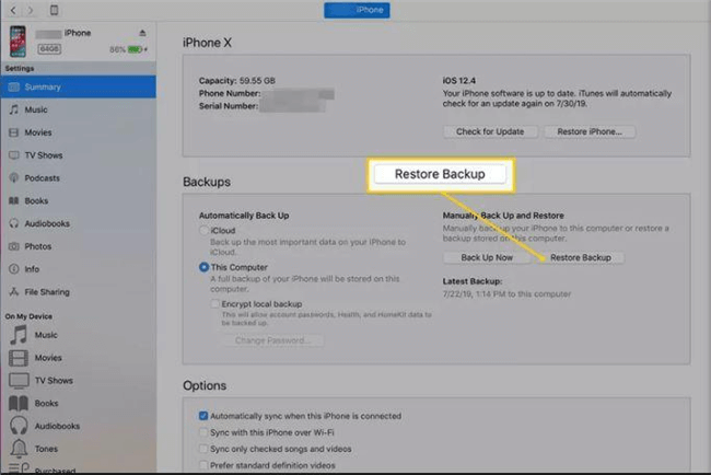 recover deleted notes on iphone from itunes 2