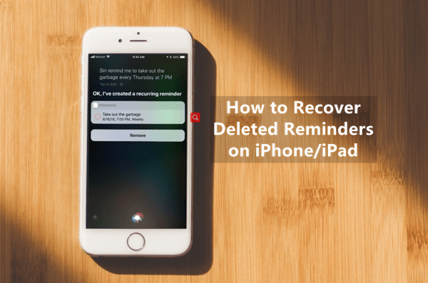 how to recover deleted reminders on iPhone