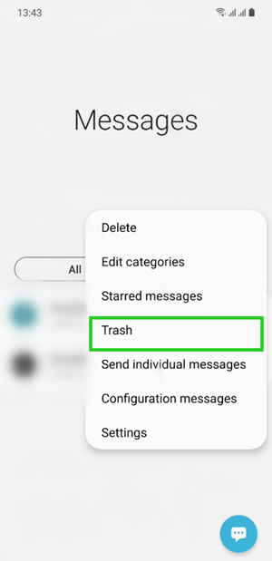 how to recover deleted text messages from Trash folder