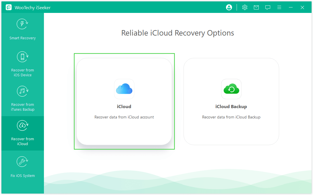 recover from iCloud account