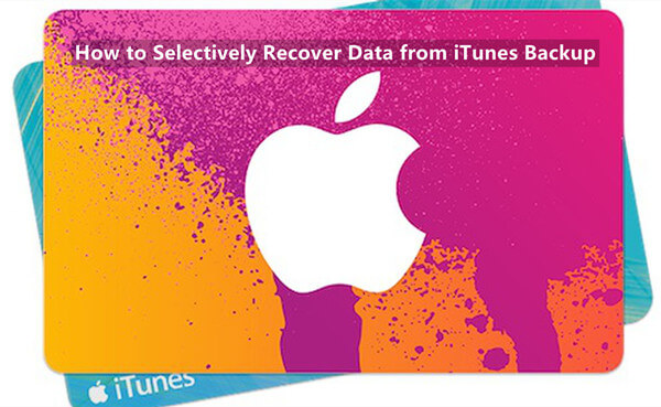 recover iPhone data from iTunes backup
