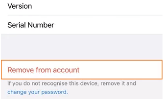 remove account from other device