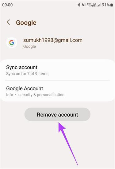 remove google lock via settings