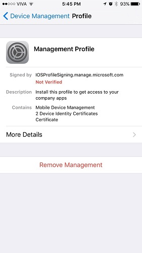 Remove the MDM Profile on iPhone