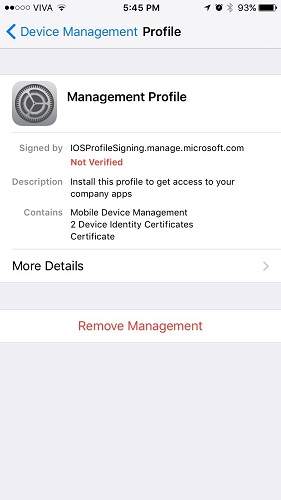 Eliminar el perfil MDM del iPhone