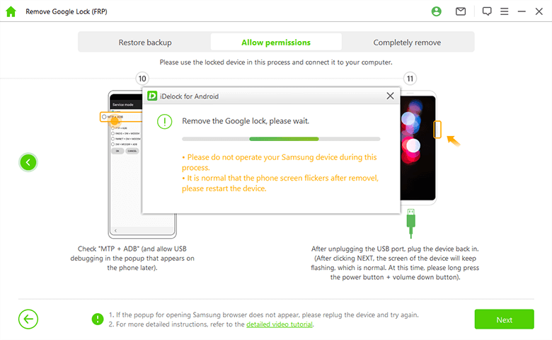 removing google lock