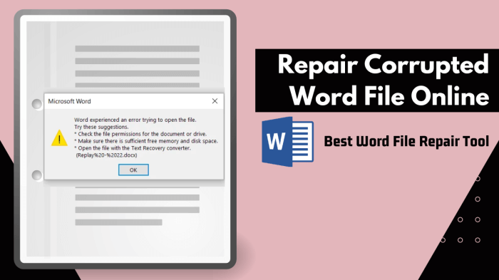 repair corrupted word file online