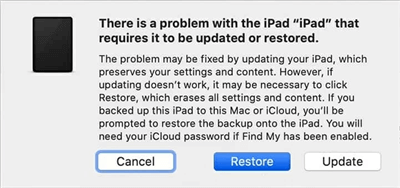reset a locked ipad using recovery mode