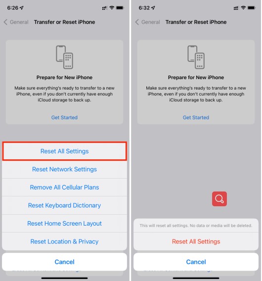 reset all settings iphone when my iPhone won't turn off