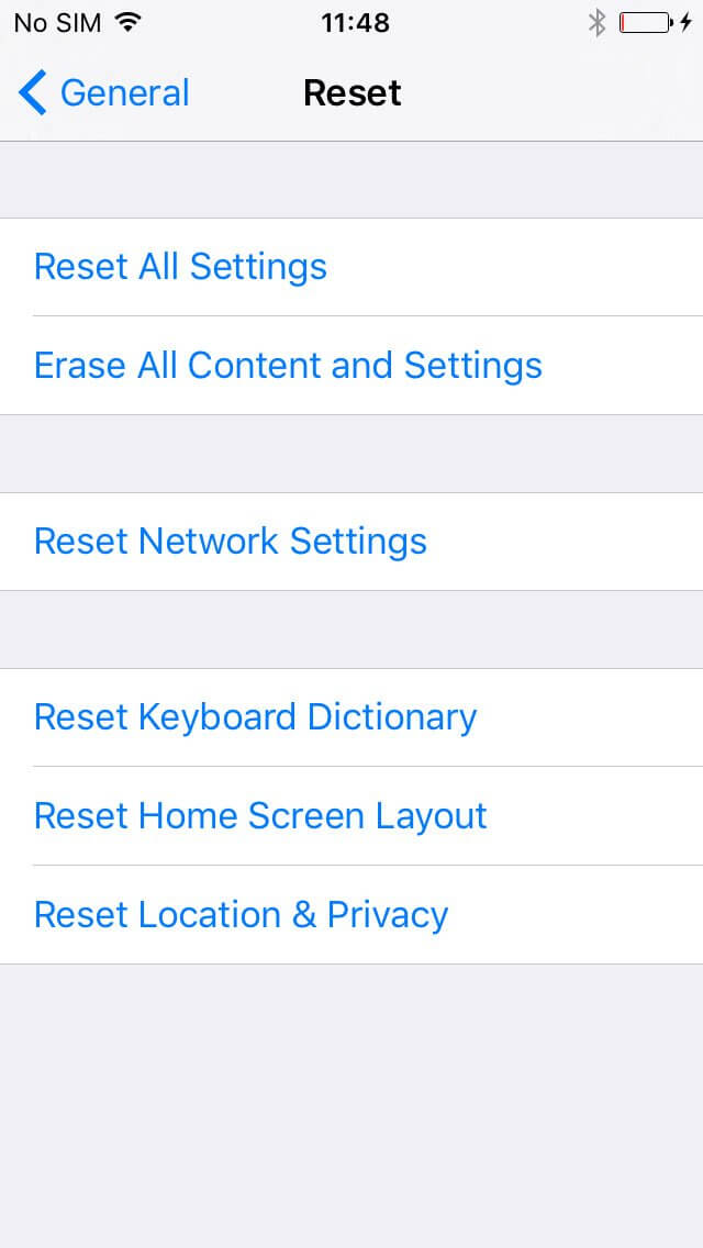 reset all settings to exit zoom mode