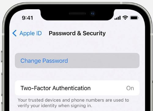 reset Apple ID password