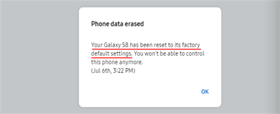 Gesperrtes Samsung über 