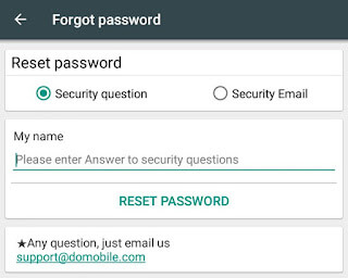 reset password on applock