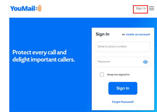 reset voicemail password with youmail