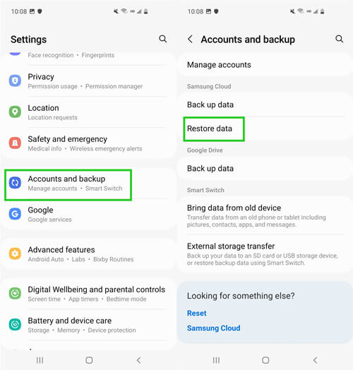 recover deleted photos on Samsung from Samsung cloud