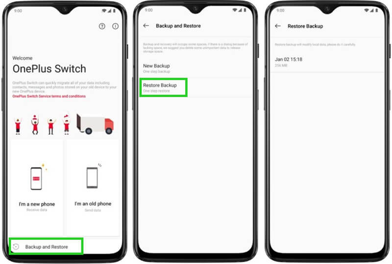 oneplus data recovery with oneplus switch