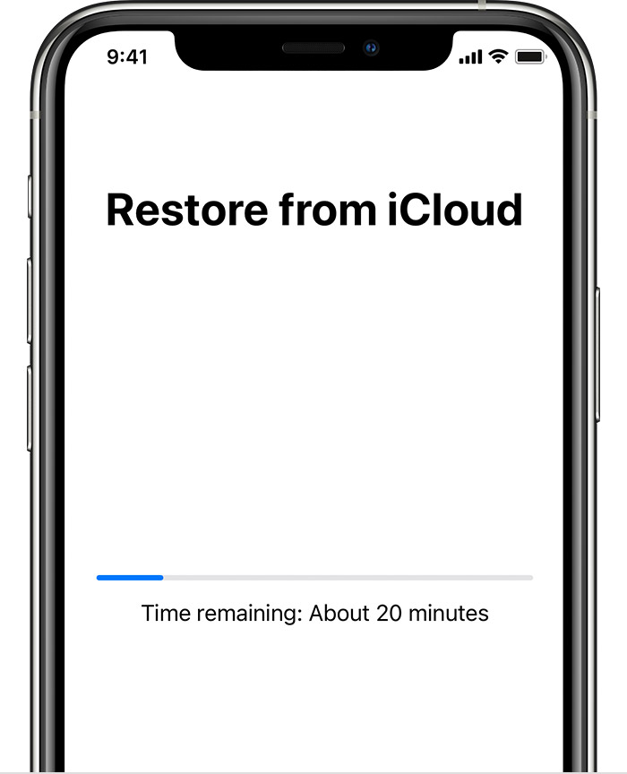 restore iphone data from icloud