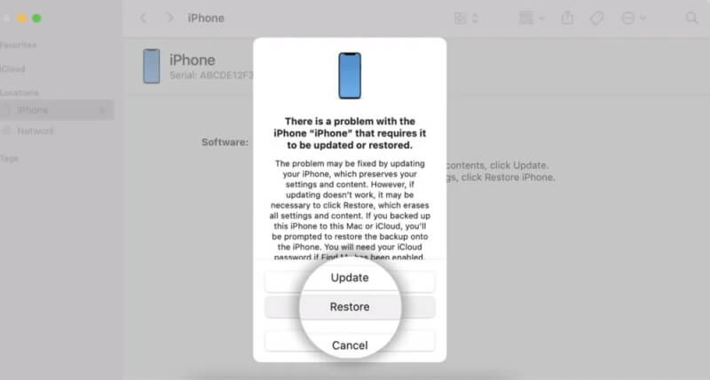 restore your iphone using recovery mode